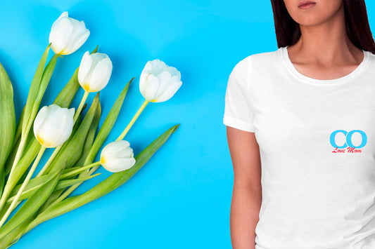 T-Shirt made in France avec message personnalisé pour la fête des mères ou la fête des pères